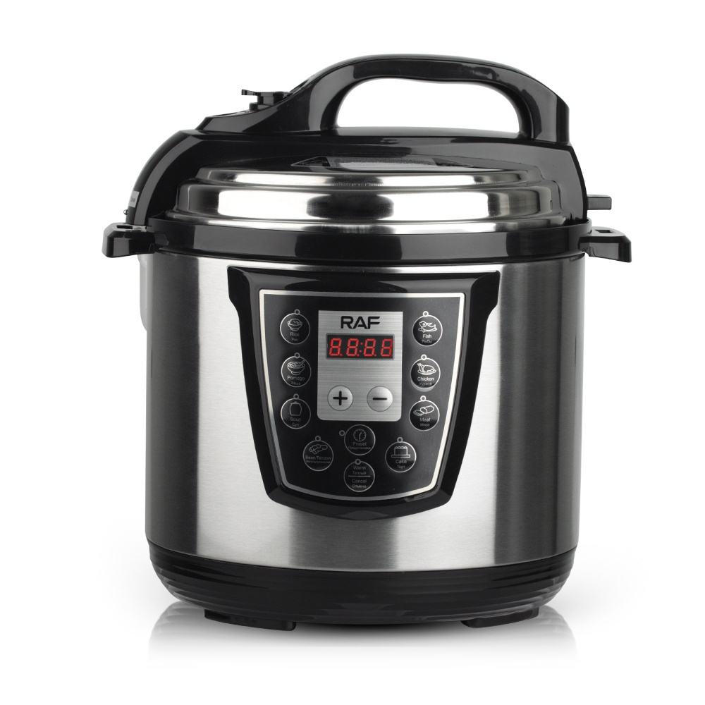 Raf Brand 1000w 6L Stainless Steel multifunction Rice Electric Pressure Cookers