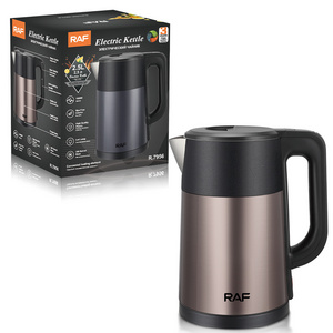 RAF Quality Big Capacity 2.5L Household 1800W Fast Heat Water Boiler Stainless Steel Tea Pot Electric Kettle