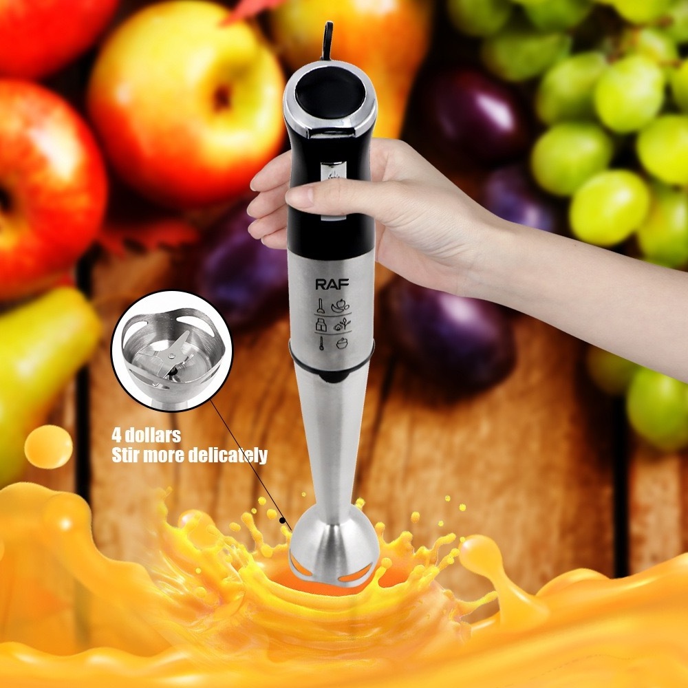 RAF Classic 6 in 1Household Appliances Food Processor Hand Mixer Immersion Fruit Blender Cooking Hand Blender