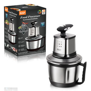 RAF New Design Food Processor Stainless Steel 4 Blades Electric Multifunction Food Processor with 2 Handles