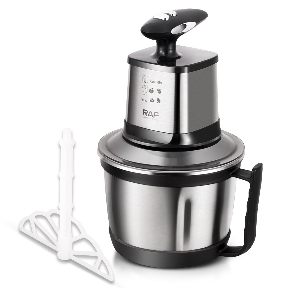 RAF New Design Food Processor Stainless Steel 4 Blades Electric Multifunction Food Processor with 2 Handles