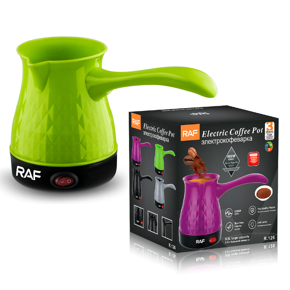 RAF Popular 0.5L Small Coffee Kettle Plastic Household Electric Coffee Maker Pot