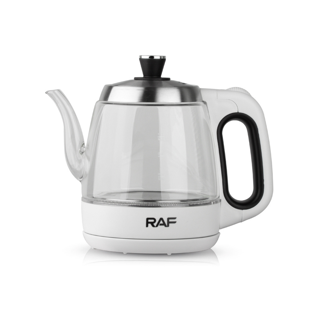 Raf Eco-friendly Household mini body home high quality all-clear glass material smart health kitchen kettle