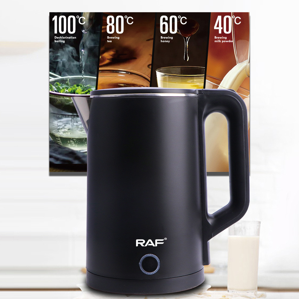 Raf 1850w Large Capacity 2.3L Stainless Steel Electric Tea Kettle Hot Water Boiler Tea Maker with Boil-Dry Protection