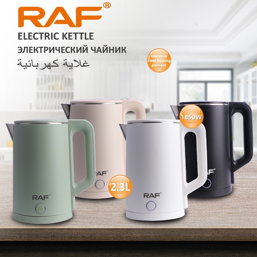 Raf 1850w Large Capacity 2.3L Stainless Steel Electric Tea Kettle Hot Water Boiler Tea Maker with Boil-Dry Protection