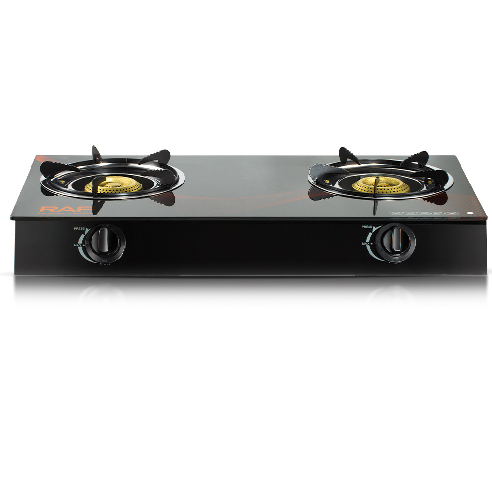 RAF High Quality Electronic Ignition Desktop Cooktop Cooker Without Cylinder Kitchen Electric Double Burners Gas Stove