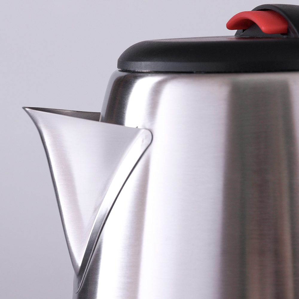 2L Stainless Steel Electric Tea Kettle Hot Water Boiler Strong Fast Boiling Cordless Pot With Boil Dry Protection