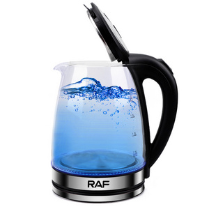 Raf Transparent Electric Water Kettle Electrique Tea Thermostat Automatic Clear Glass Mechanical Euro Plug Glass Electric Kettle