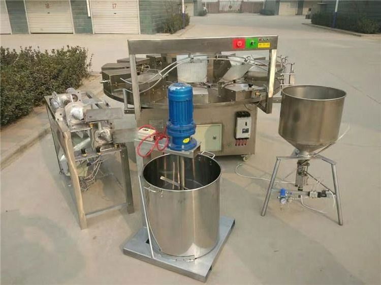 High efficiency electric/gas Commercial Ice Cream Waffle Cone Egg Roll Maker / Ice Cream Cone Make Machinery