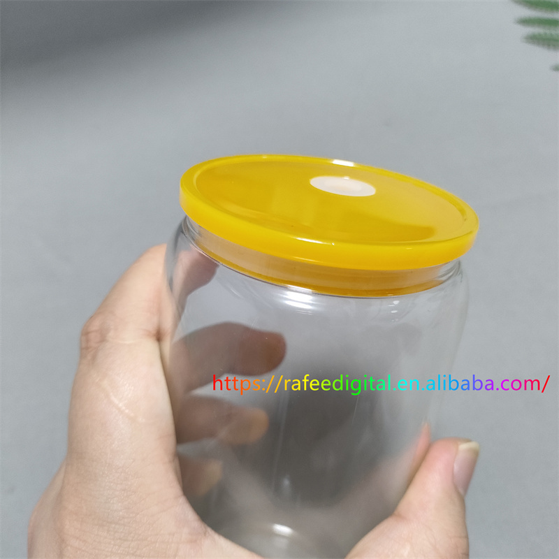 Wholesale Replacement Color Plastic Lids for 16oz 16 oz Wide Mouth Glass Beer Can Jar Mug Tumbler Cup