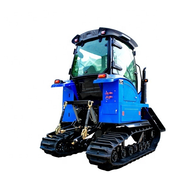 Farm cultivator rotary tiller Agricultural mini rubber crawler tractor with fully hydraulic system for sale in China