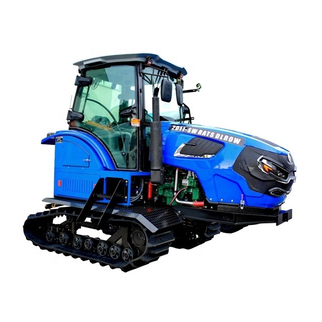 Farm cultivator rotary tiller Agricultural mini rubber crawler tractor with fully hydraulic system for sale in China