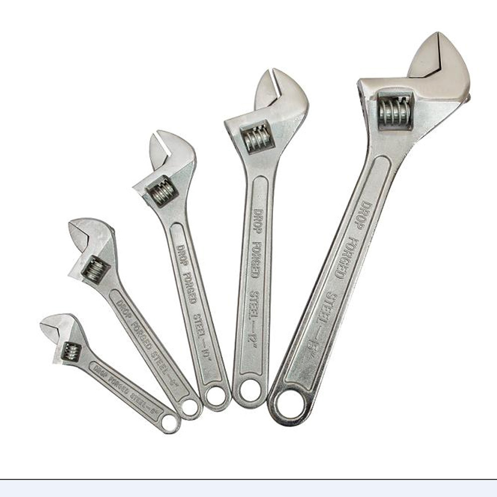 HIGH QUALITY SPANNER /CARBON STEEL CHROME PLATED ADJUSTABLE WRENCH FOR SALE