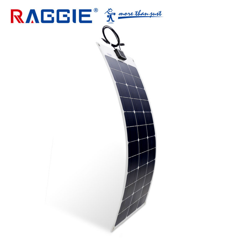 RAGGIE 50W Mono Portable  Flexible  Solar Panel For RV/Car/Camp/Emergency Charging