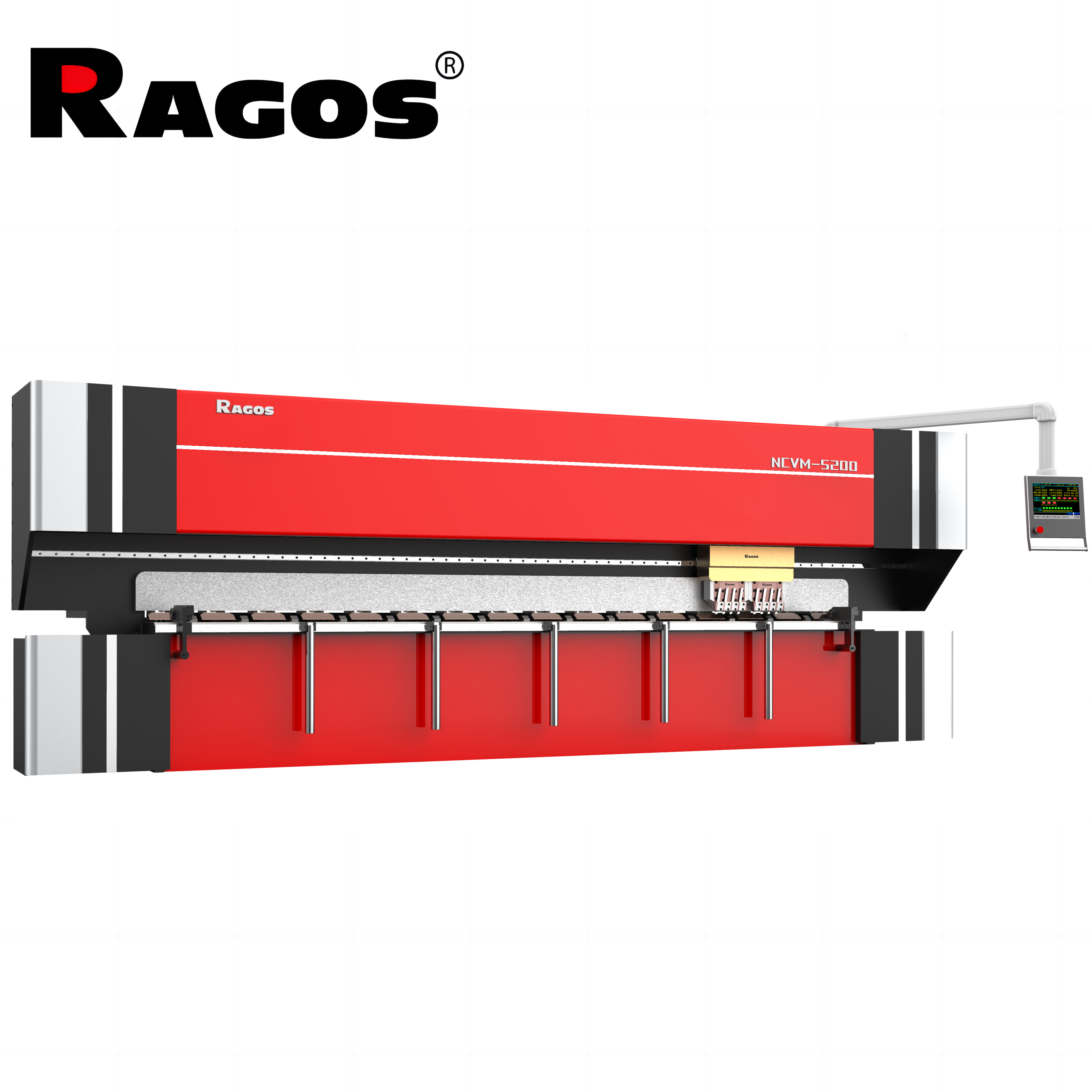 Ragos NCVM-5200 5200mm Sheet Metal Slotting Machines High Speed CNC V-Grooving Machine