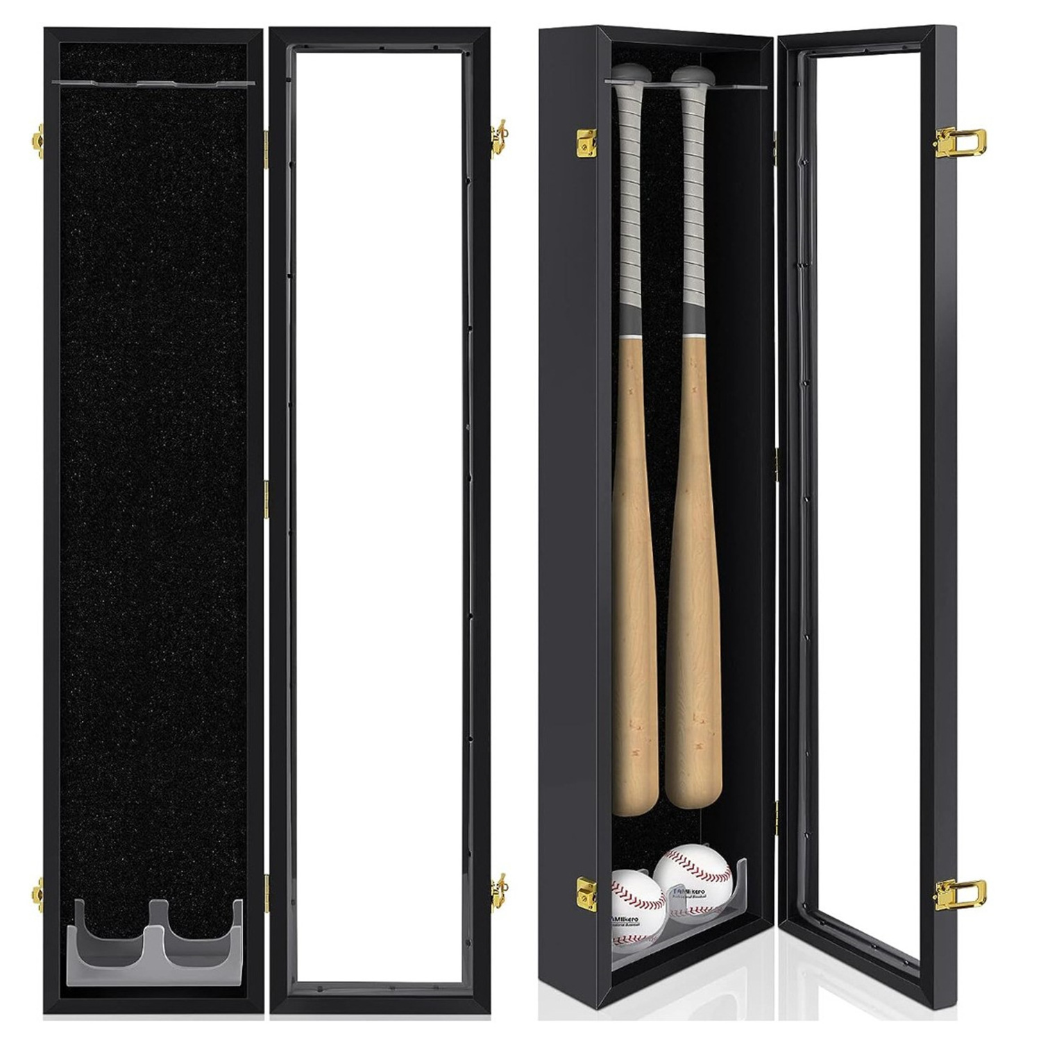 Factory Wholesale Acrylic Wall Mounted Baseball Bat Display Rack Baseball Bat Storage Rack Baseball Softball Bat Accessories