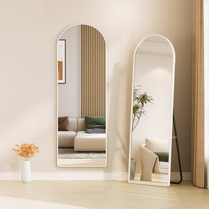 Best Selling Vintage Classic Simple Custom Arched Floor Mirror Standing Full Length Mirror for Living Room