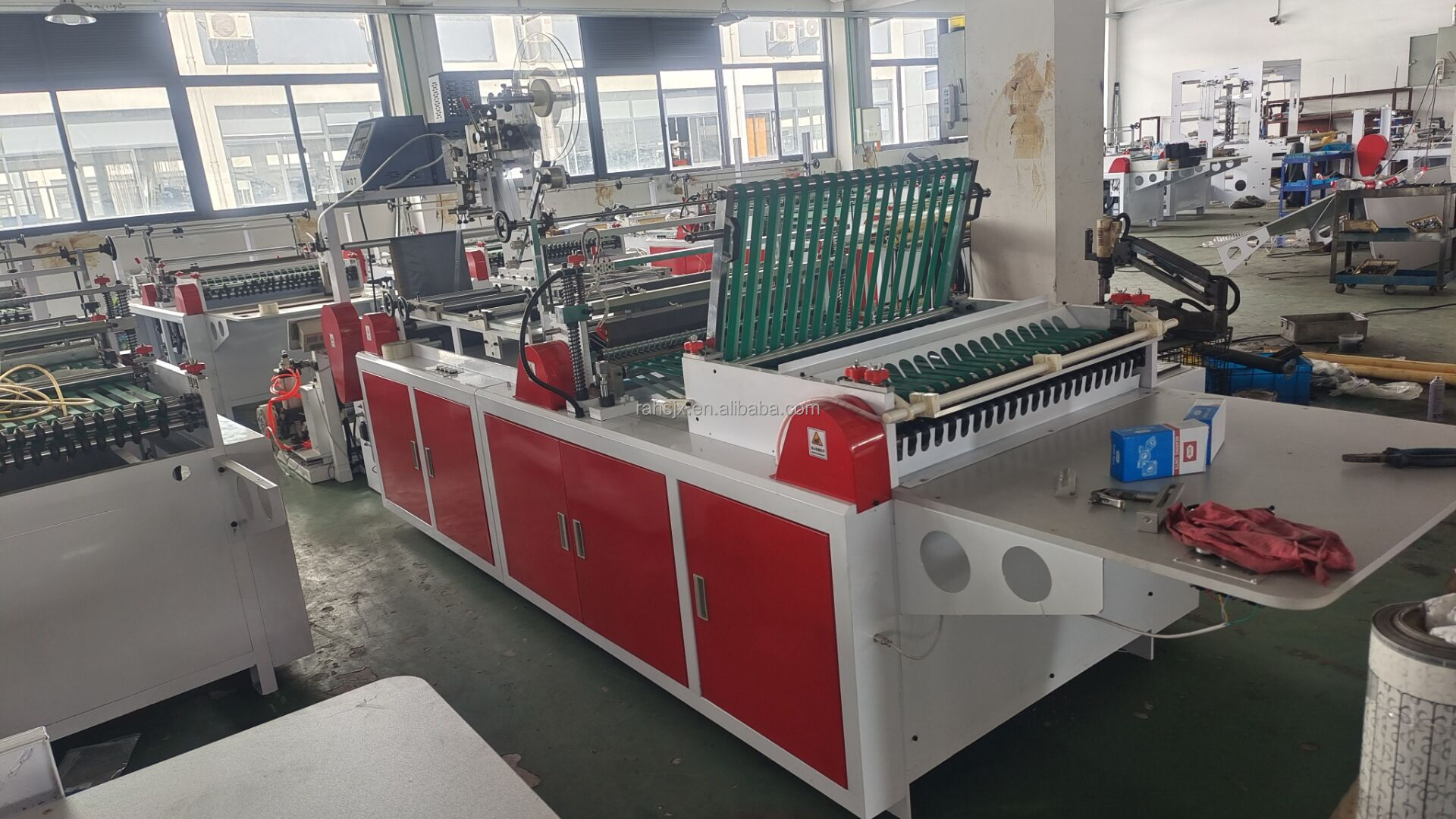 RQL-1400B  polythene hdpe nylon pp plastic t-s bag making machine fully automatic production line of plastic bags