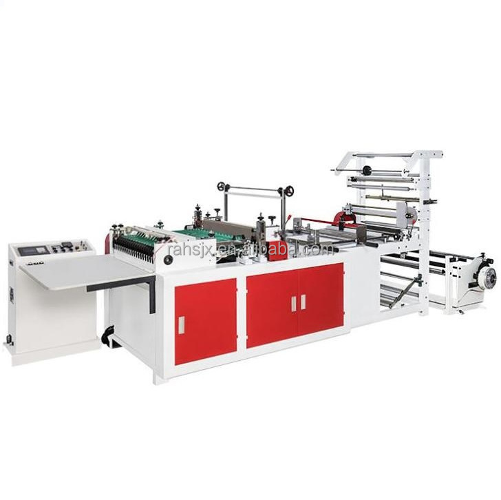 RQL-1400B  polythene hdpe nylon pp plastic t-s bag making machine fully automatic production line of plastic bags