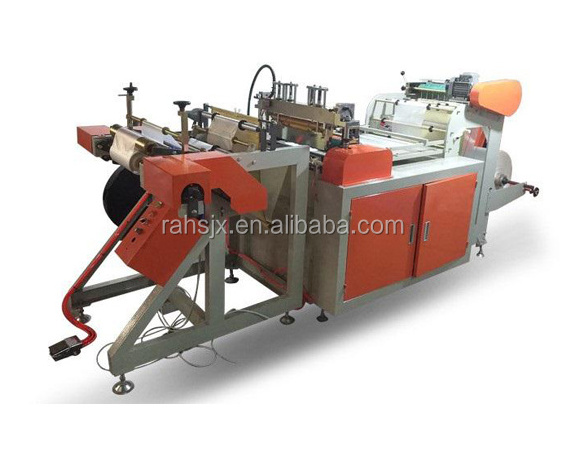 HSLJ-500G High speed single line food packaging poly flat bag plastic on a roll machine