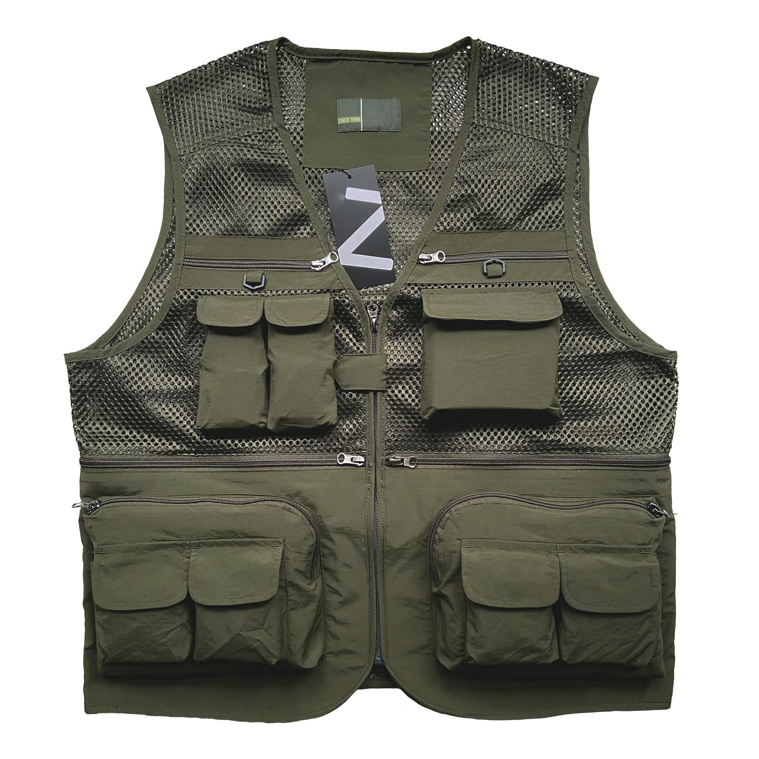 Fishing Outdoor Utility Hunting Vest Climbing Tactical Camo Mesh Men Detachable Multi-functional Waterproof Hunter Vest