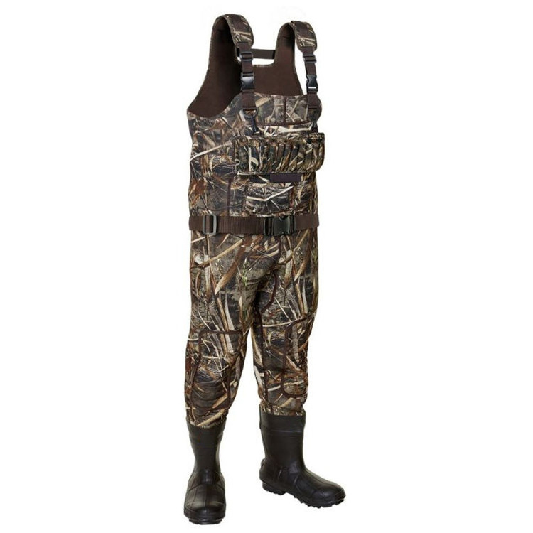 Breathable Chest Waders For Farming Overalls-Waterproof Quick-Dry Pants With Neoprene Fishing Chest-Wader