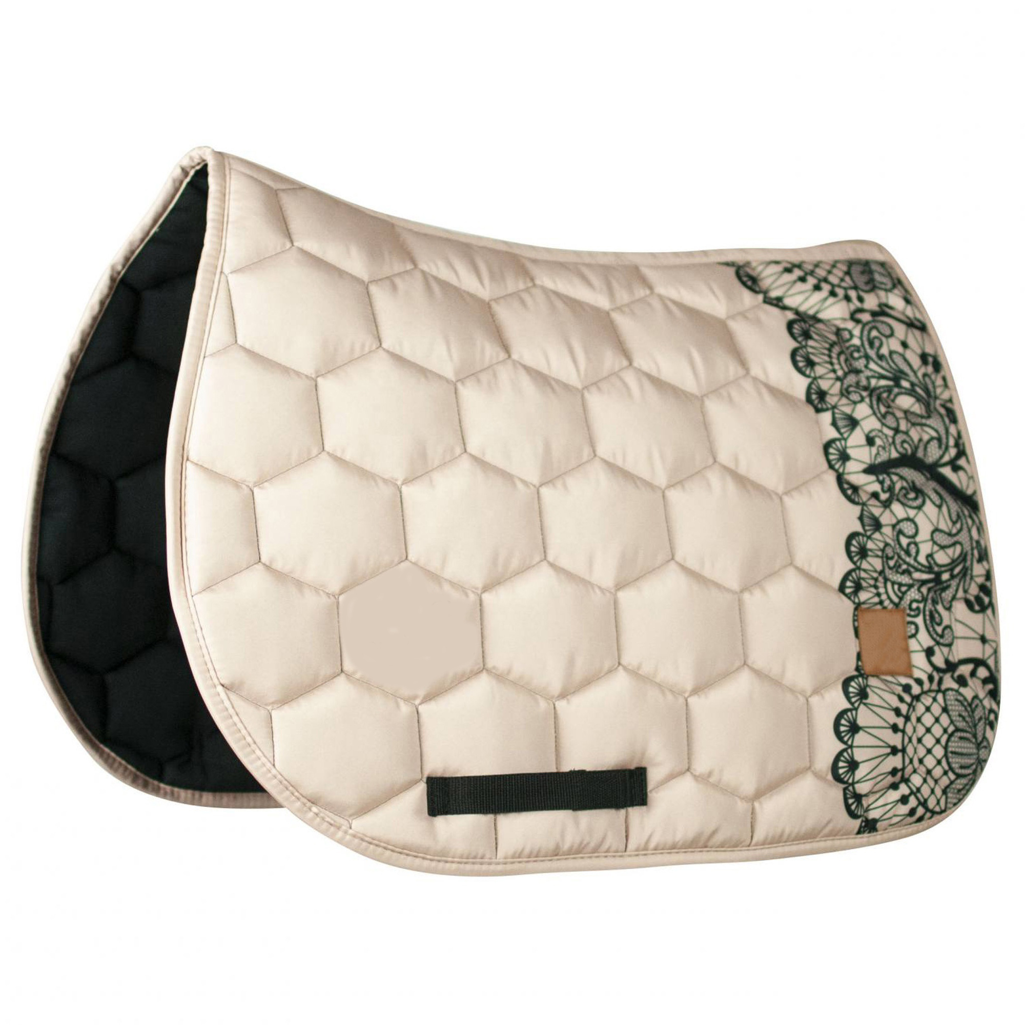 Stylish Equestrian Fast Sample High Wither Design Dressage Cotton Horse Saddle Pad Competition Hors Saddle pads