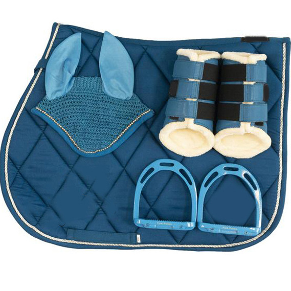 Stylish Equestrian Fast Sample High Wither Design Dressage Cotton Horse Saddle Pad Competition Hors Saddle pads