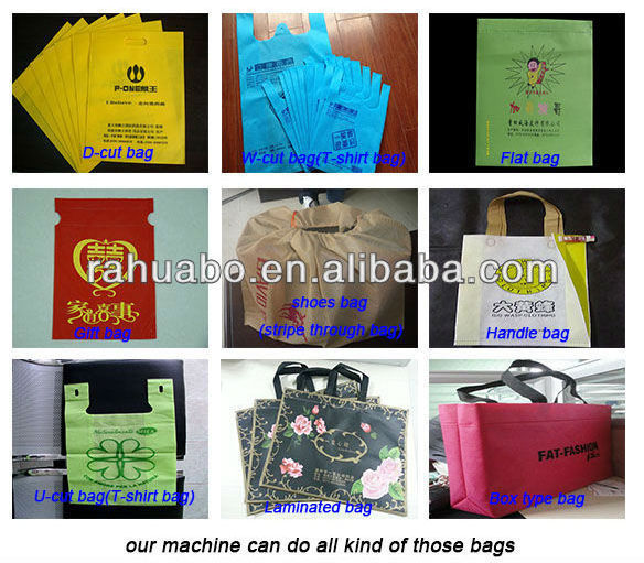 non woven bag making machine of fabric d-cut bag making ultrasonic sealing machine non woven bags machines