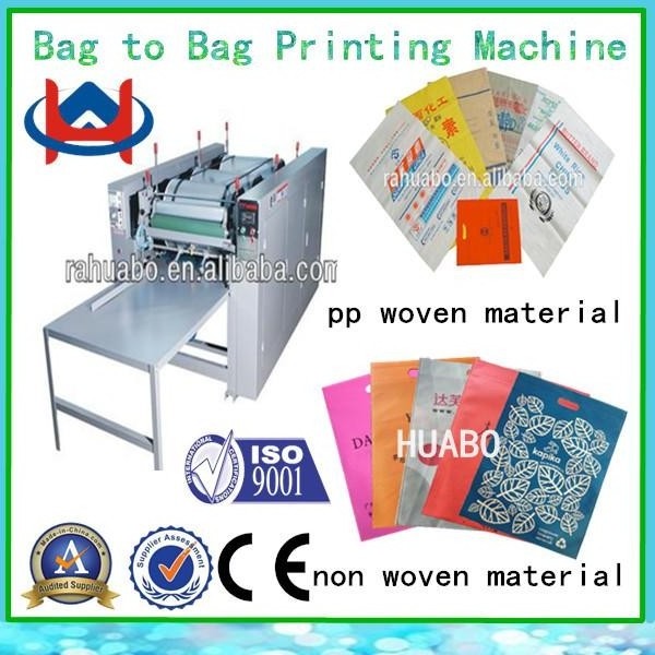 non woven bag to bag printing machine