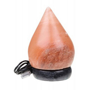 Pink Color  Tear Drop Shaped Salt Lamp Bulk Quantity Himalayan Rock Salt Lamps With Bulb For Night Light