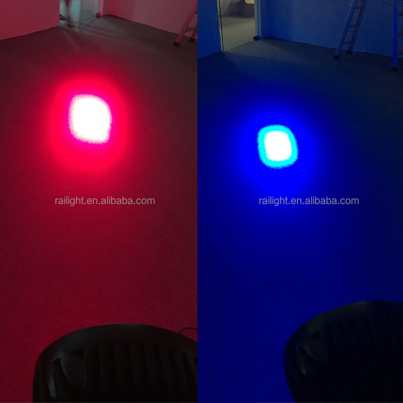 27W Round Blue Spot LED Work Light for Forklift Tractor Truck Warning Driving Spotlights