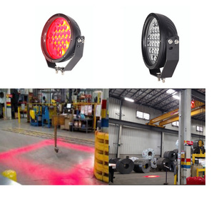 High-quality LED 72W Blue/Red Color Crane Warning Light Overhead Crane Safety Spotlight /LED Line Safety Zone Light Work Light