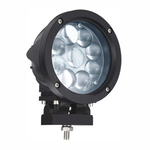 27W Round Blue Spot LED Work Light for Forklift Tractor Truck Warning Driving Spotlights