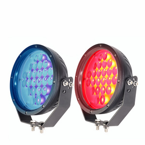 High-quality LED 72W crane light blue or red safety spotlight or line area warning light