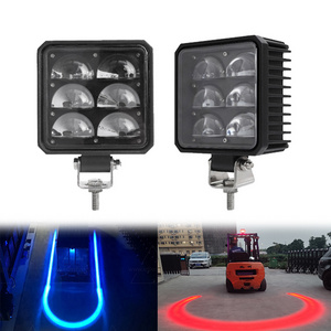 10-80v LED truck Working Light blue red green Arch Forklift Led Curved Safety Warning Light