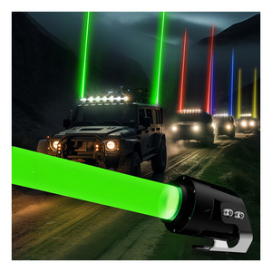 3 inch motorcyclle led whip atv suv flag boat light laser  spot working light  led light bar