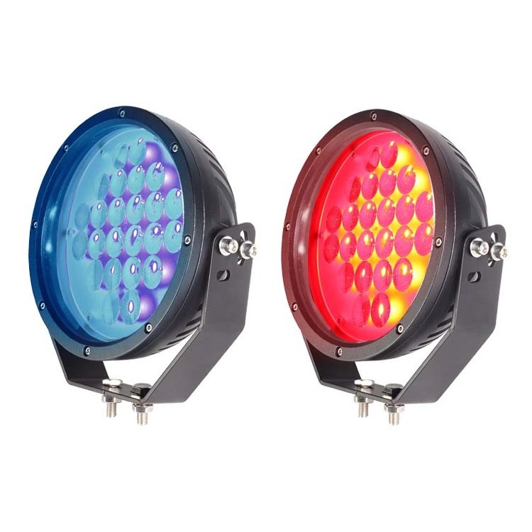 High-quality LED 72W Blue/Red Color Crane Warning Light Overhead Crane Safety Spotlight /LED Line Safety Zone Light Work Light