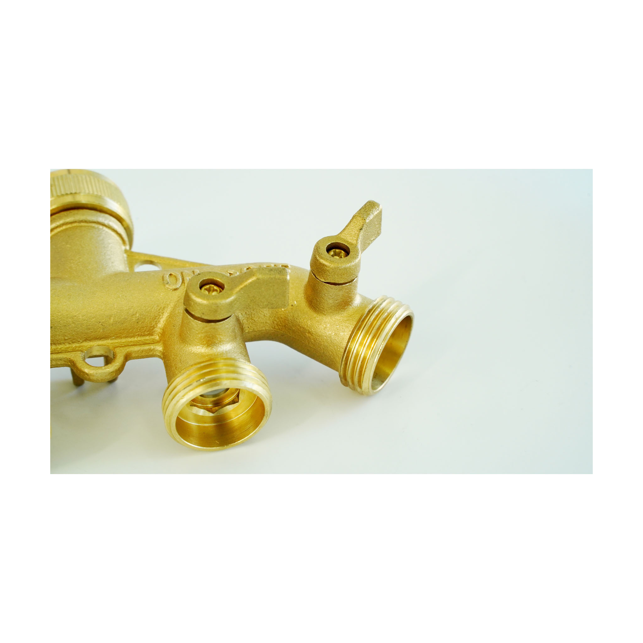 Favorable Price Brass 4 Way ball valve Garden Water Faucet Hose Splitter For Irrigation