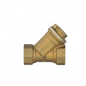 Y Type One Way Brass Filter Strainer Foot Check Valve Used For Sump Pump And  Air Compressor