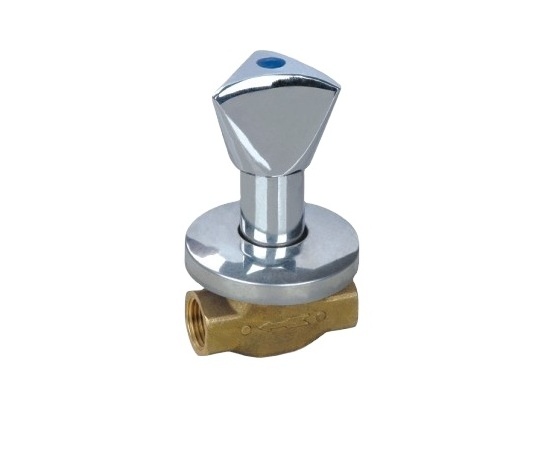 Top Quality FF Thread Full Flow Brass Stop Valve With Chrome Plated Handle