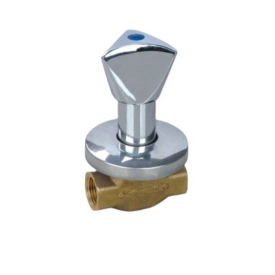 Top Quality FF Thread Full Flow Brass Stop Valve With Chrome Plated Handle