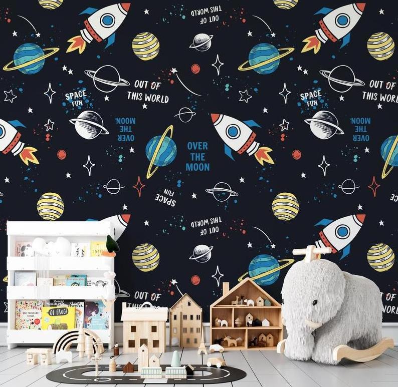 Self adhesive wallpaper 3d wall paper roll children peel stick wallpapers wall sticker for home decor