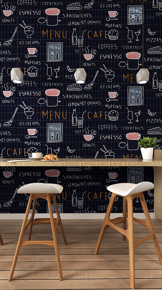 For Restaurant 3d Cafe Picture Roll Decor Designs Coffee Mural Wallpaper