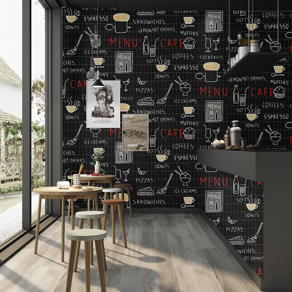 For Restaurant 3d Cafe Picture Roll Decor Designs Coffee Mural Wallpaper