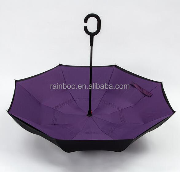 custom Logo printed promotional custom reverse inverted umbrella