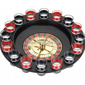 drinking roulette game with 16pcs glasses set