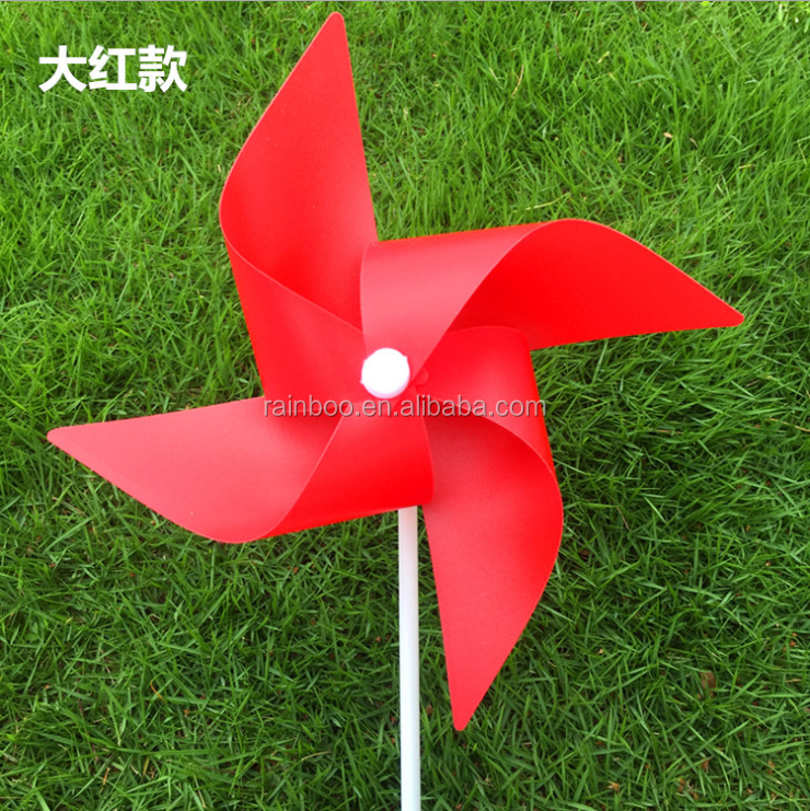 4 blades spinning toy pinwheel toy plastic garden decoration windmill