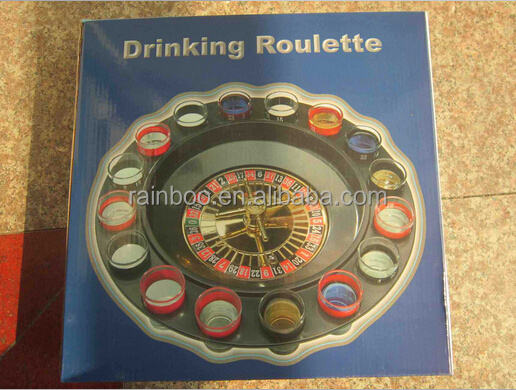 drinking roulette game with 16pcs glasses set