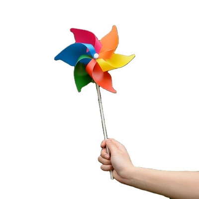 Wholesale plastic garden decoration diy multicolor windmill